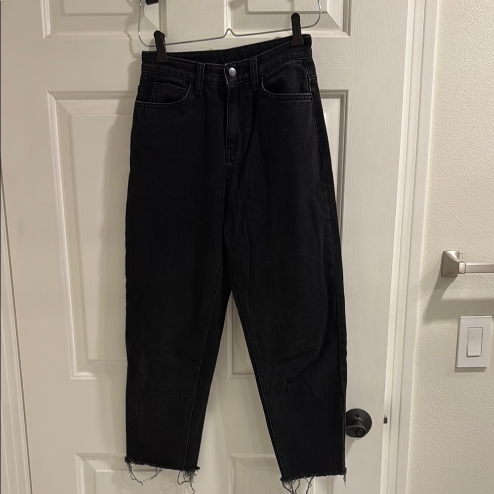 OAK + FORT Black Cropped Women's Jeans
